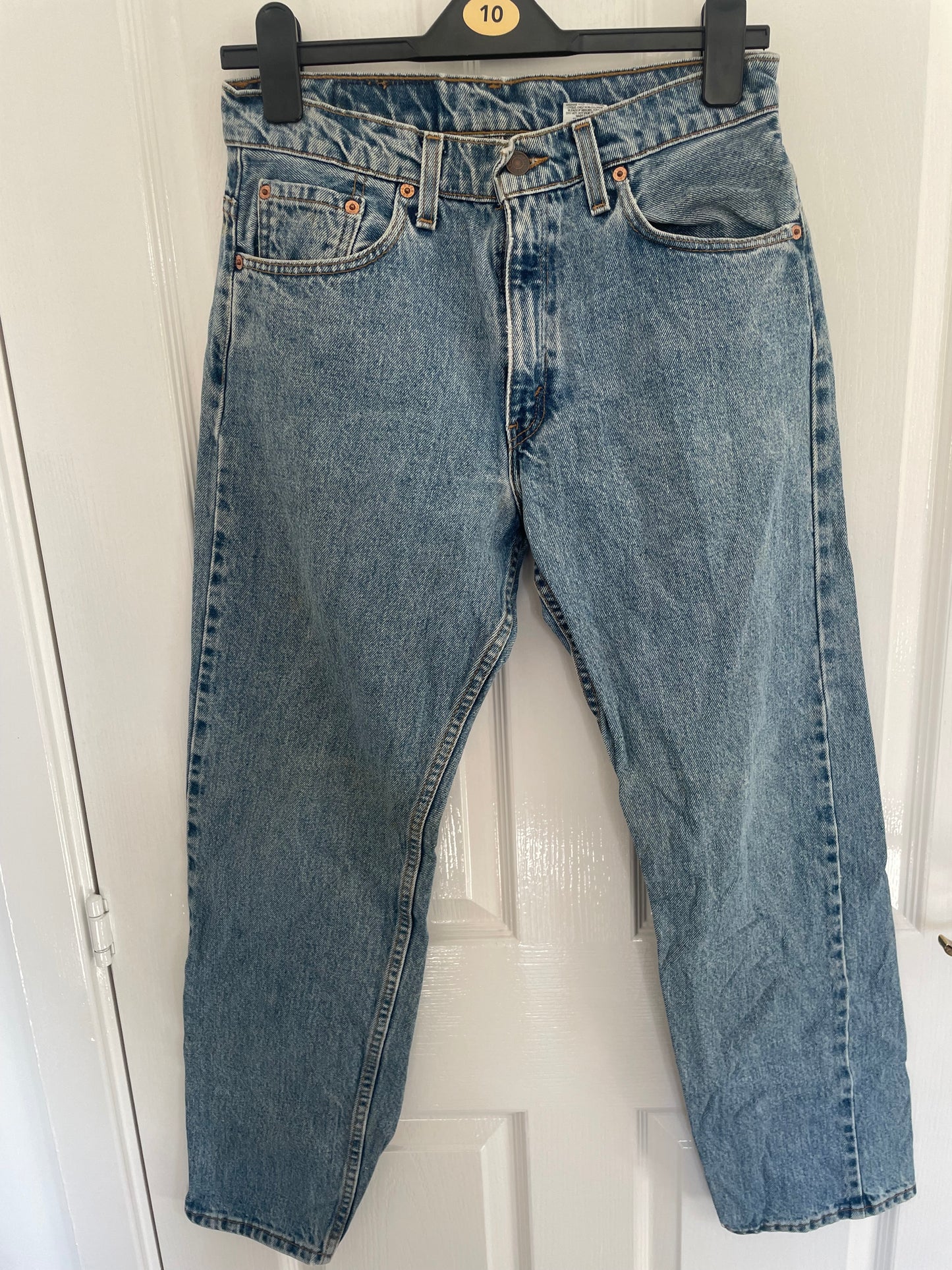 Women’s High Waisted, Straight Leg Levi’s Jeans