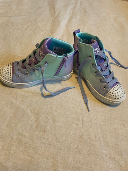 Girls Sketchers Hi-Top Trainers with Lights