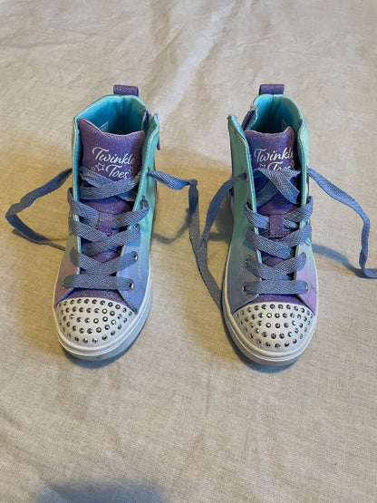 Girls Sketchers Hi-Top Trainers with Lights