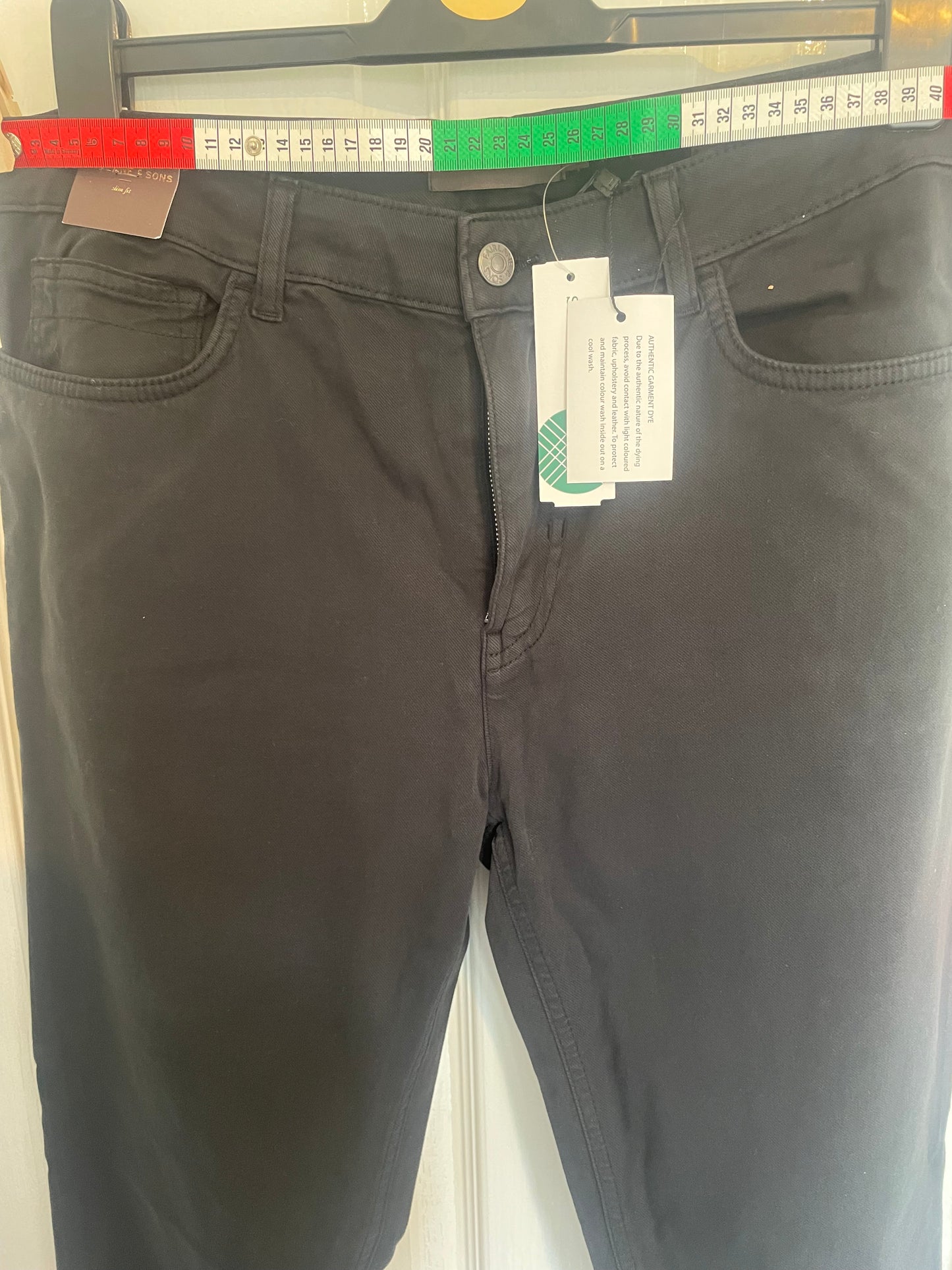 Men’s Fairlane & Sons Black Slim Fit Trousers