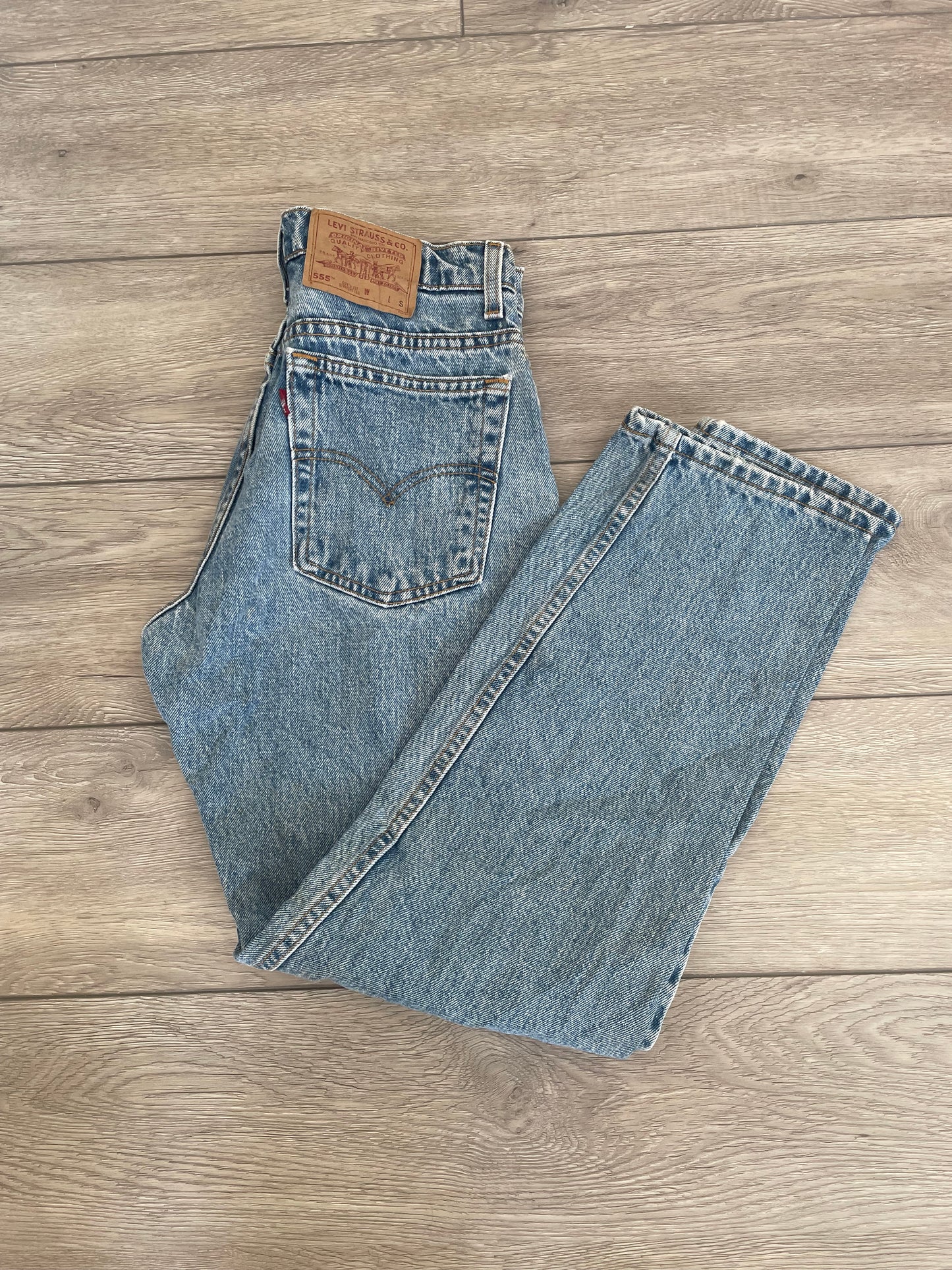 Women’s High Waisted, Straight Leg Levi’s Jeans