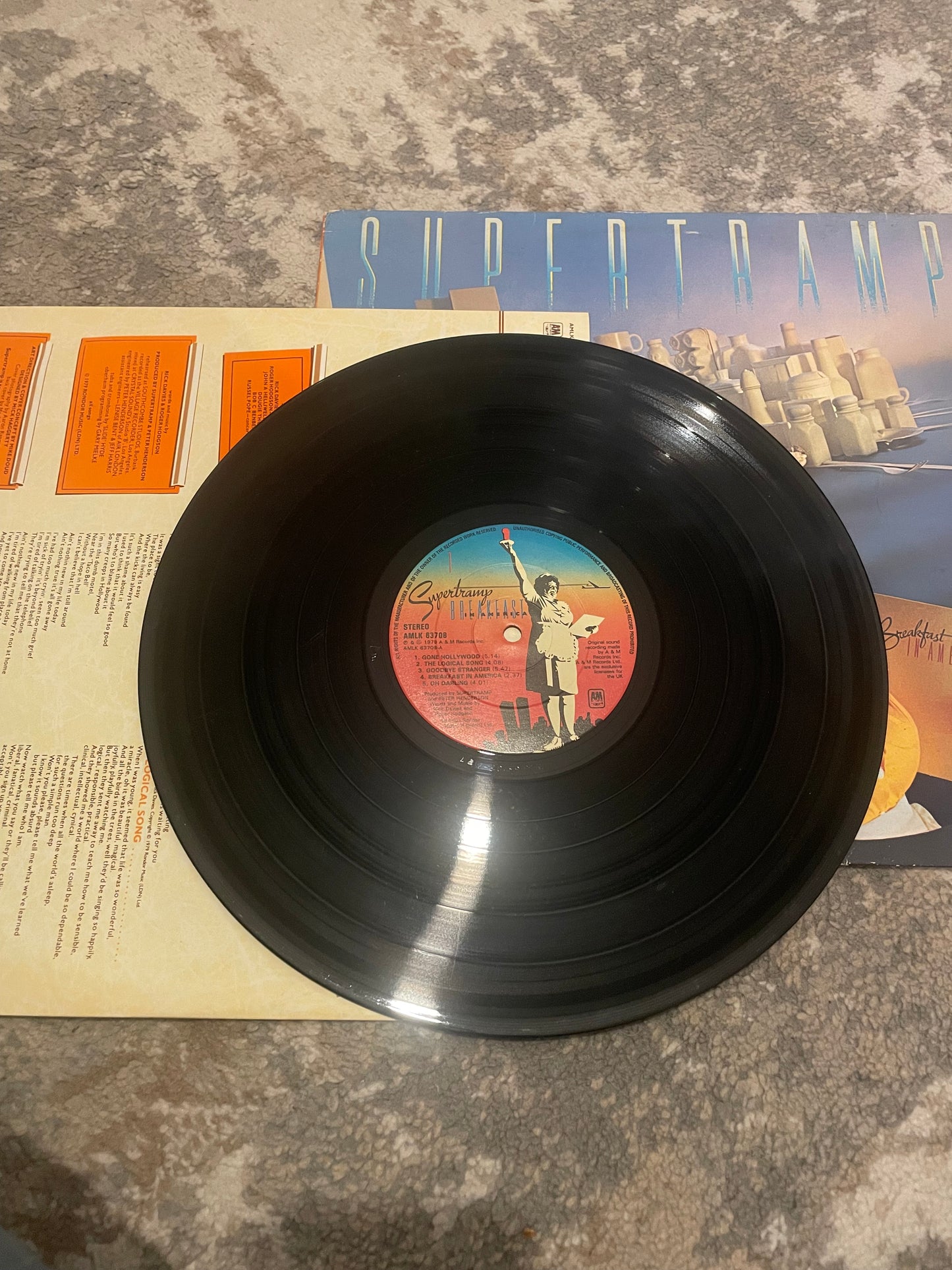 Supertramp – Breakfast In America (LP) – 1979 Netherlands (Holland) pressing / A&M / classic rock