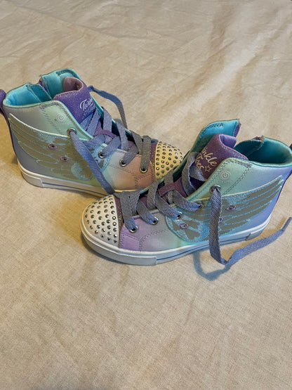 Girls Sketchers Hi-Top Trainers with Lights