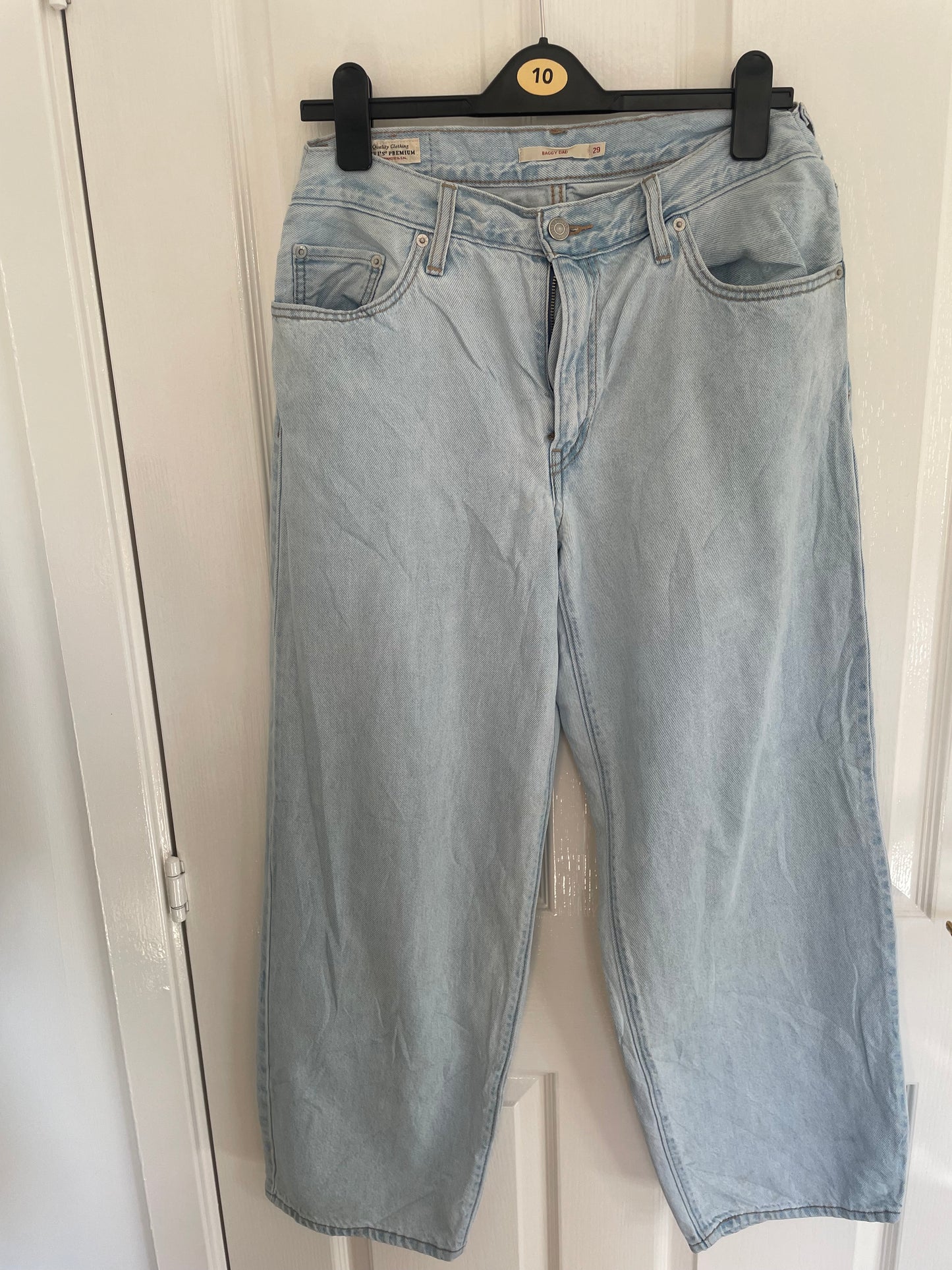 Women’s High Waisted, Straight Leg Levi’s Jeans