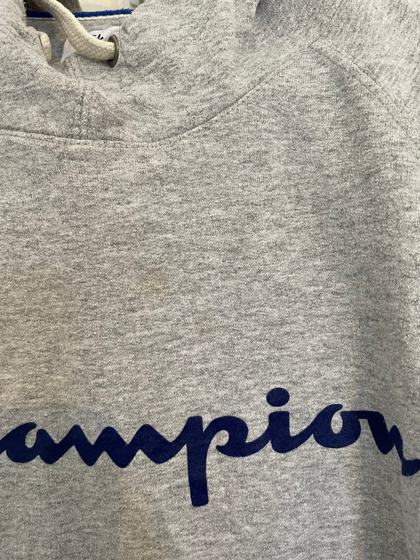 Champion Hoodie Grey and White