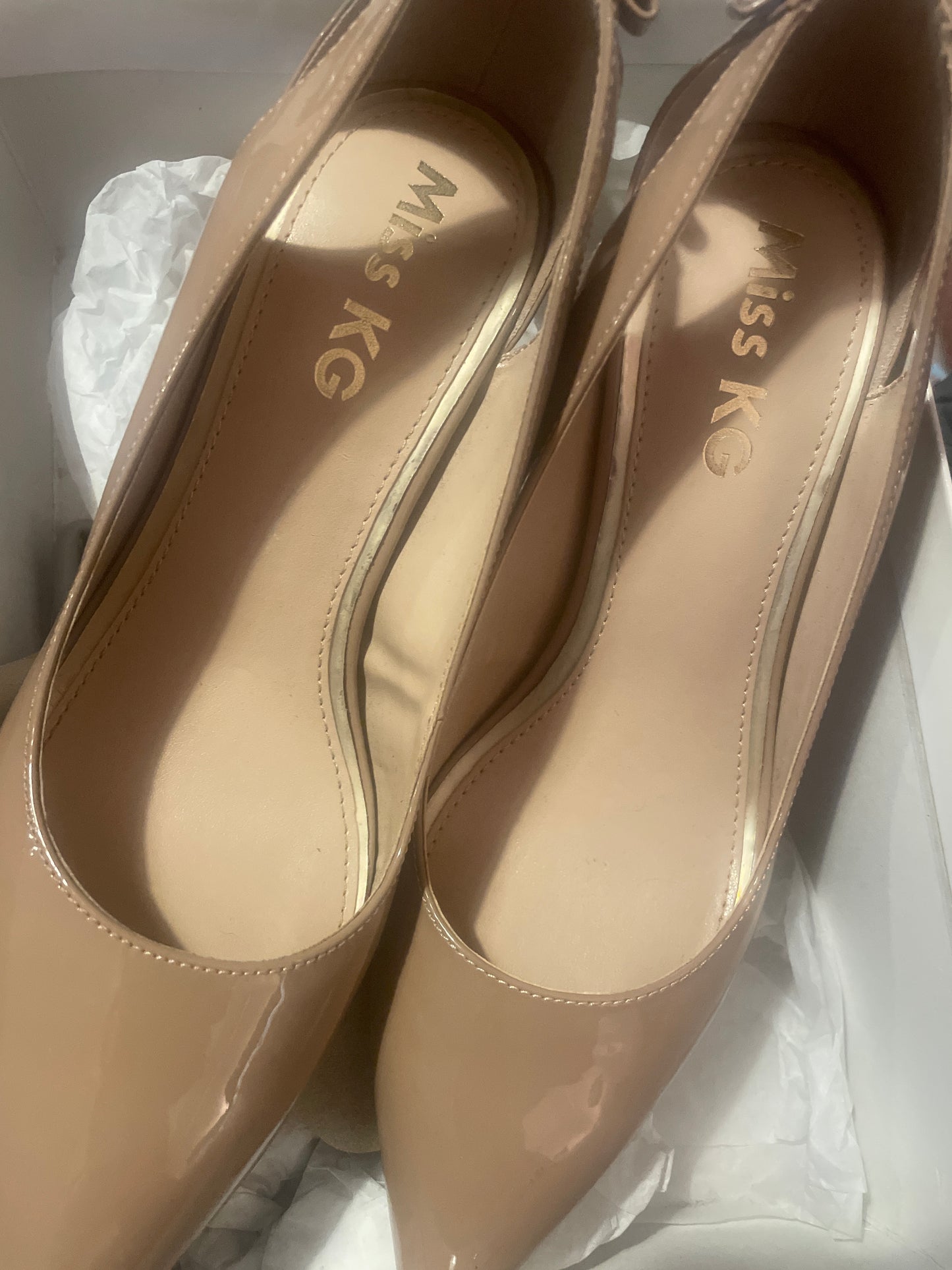 Ladies Miss KG Court Shoes with Bow Detail