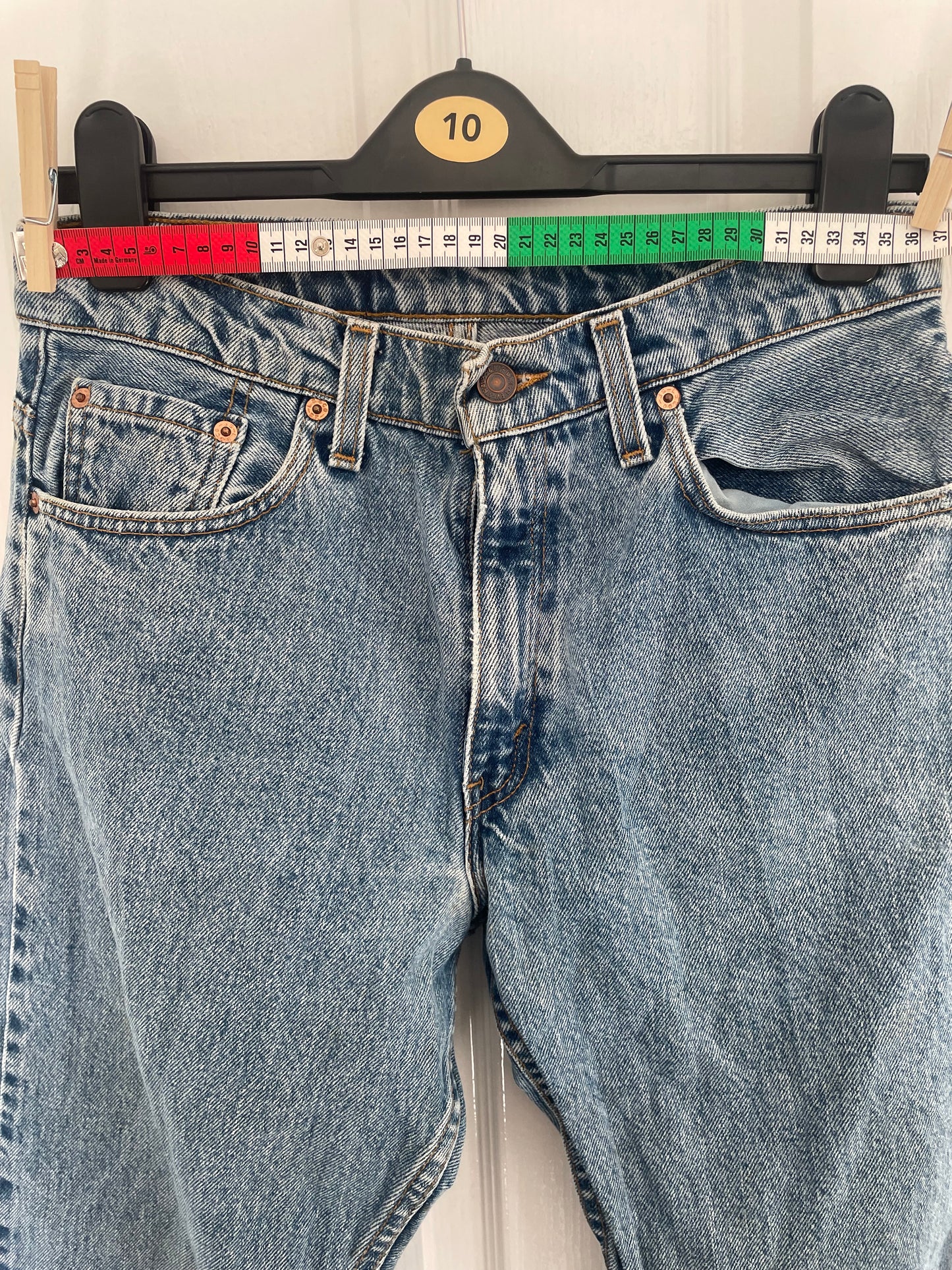 Women’s High Waisted, Straight Leg Levi’s Jeans