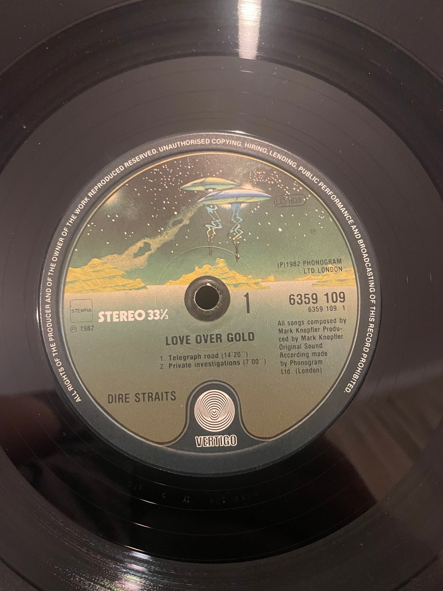 Dire Straits – Love Over Gold (1982 UK Original Pressing – Vertigo 6359 109) – Great Condition