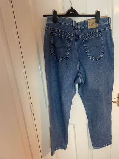 Women’s Lee High Waisted, Straight Leg Jeans