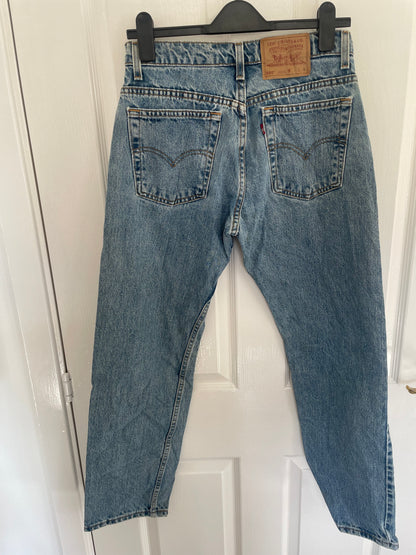 Women’s High Waisted, Straight Leg Levi’s Jeans