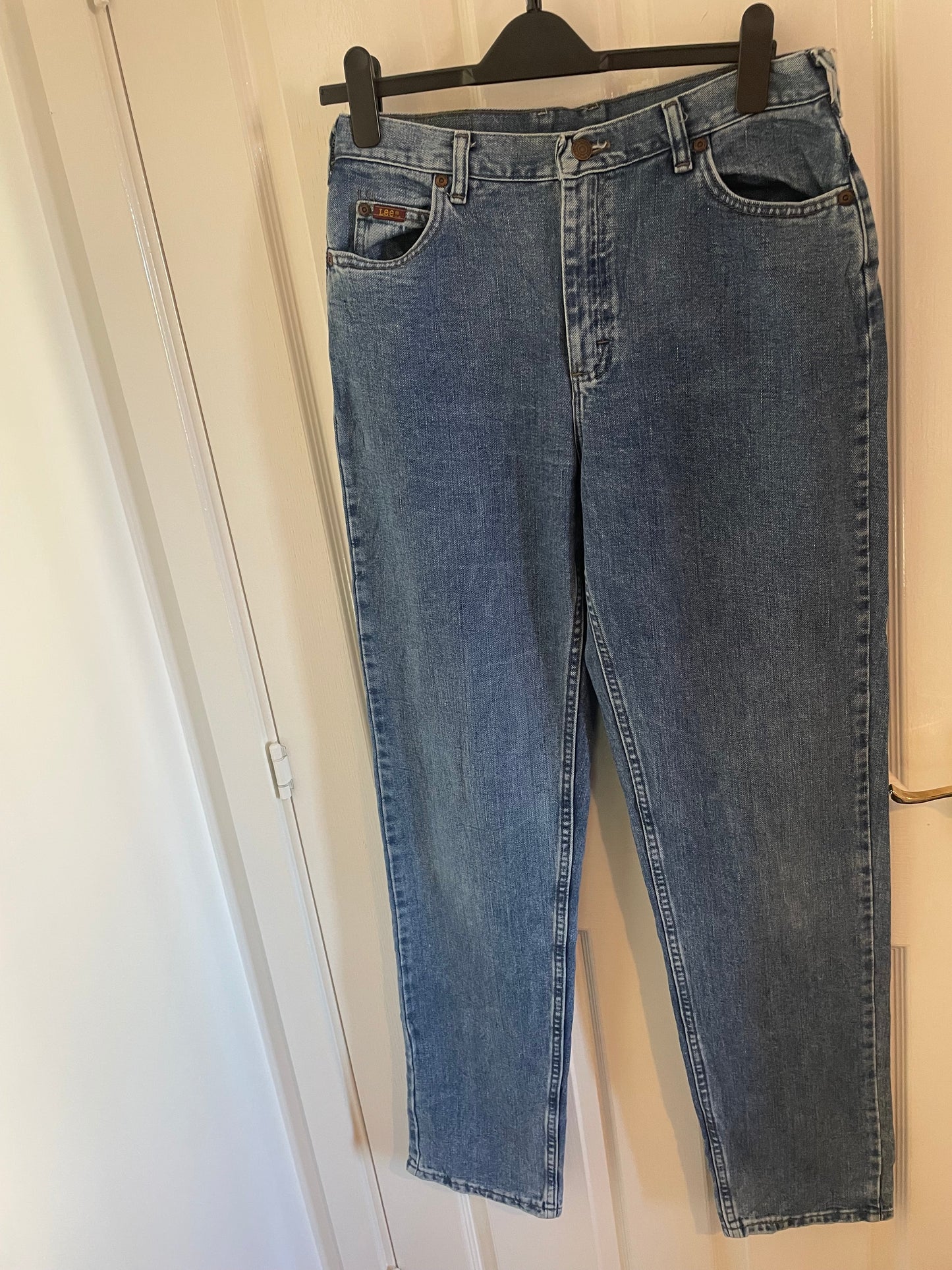 Women’s Lee High Waisted, Straight Leg Jeans