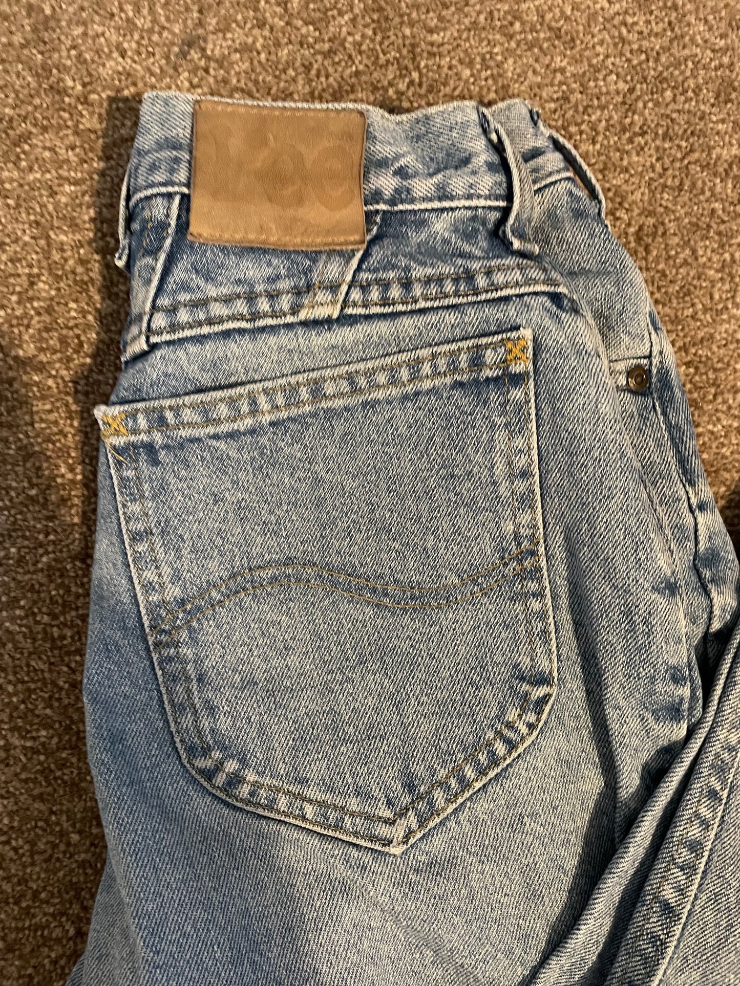 Women’s Lee High Waisted, Straight Leg Jeans