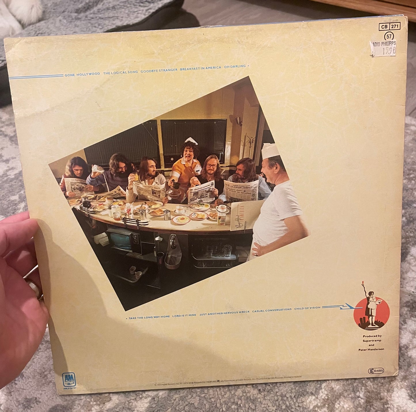 Supertramp – Breakfast In America (LP) – 1979 Netherlands (Holland) pressing / A&M / classic rock