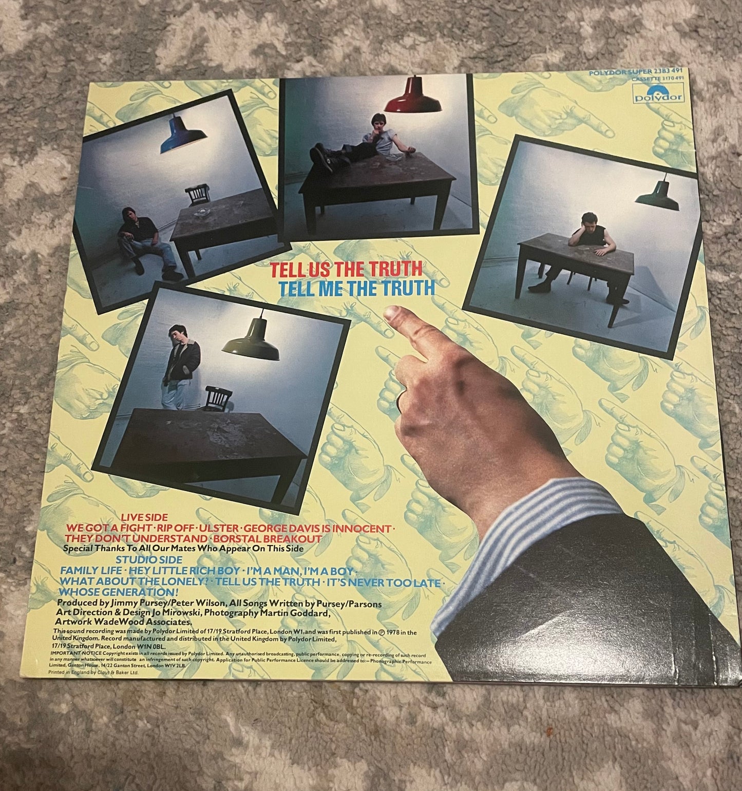 Sham 69 “Tell Us The Truth” – Original UK 1978 Polydor LP (2383 491) – Punk Classic